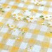 Linho Misto Xadrez com Margaridas