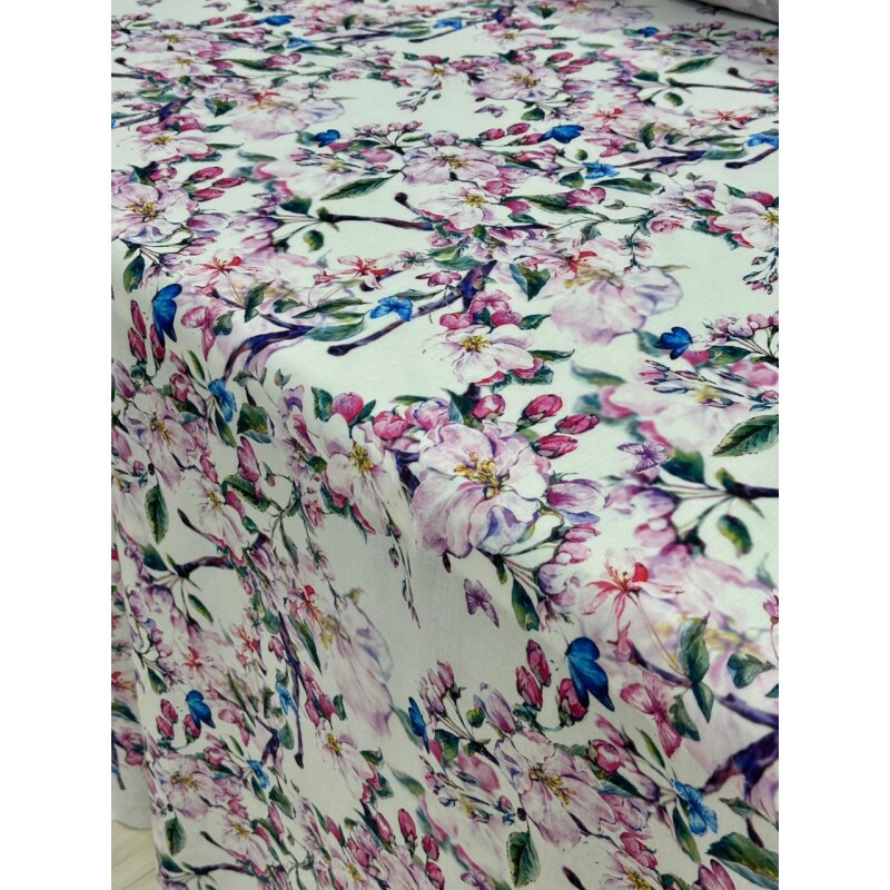 Linho Misto Jardim das Borboletas