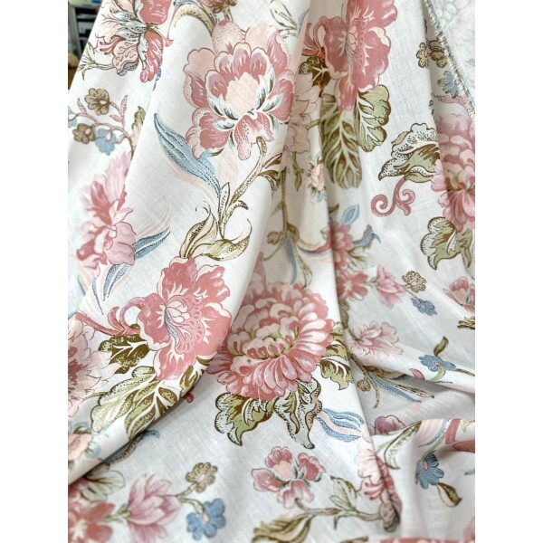 Linho Misto Floral Vitoriano Linho Misto Floral Vitoriano