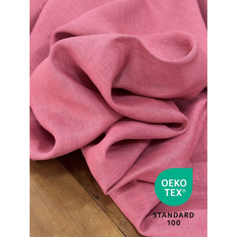 Linho puro Oeko Tex Dust Rose Linho puro Oeko Tex Dust Rose