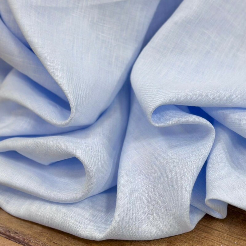 Cambraia de Linho Puro Azul Serenity Cambraia de Linho Puro Azul Serenity