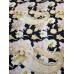 Linho Puro Paisley Fundo Preto