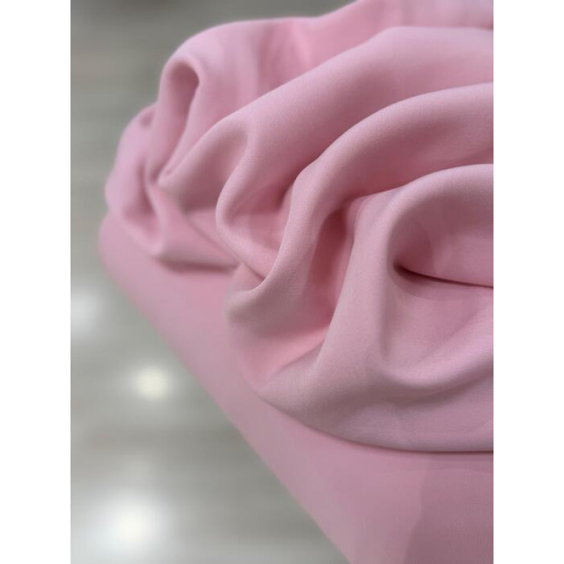 Alfaiataria Crepe Carolina Rosa Bebê