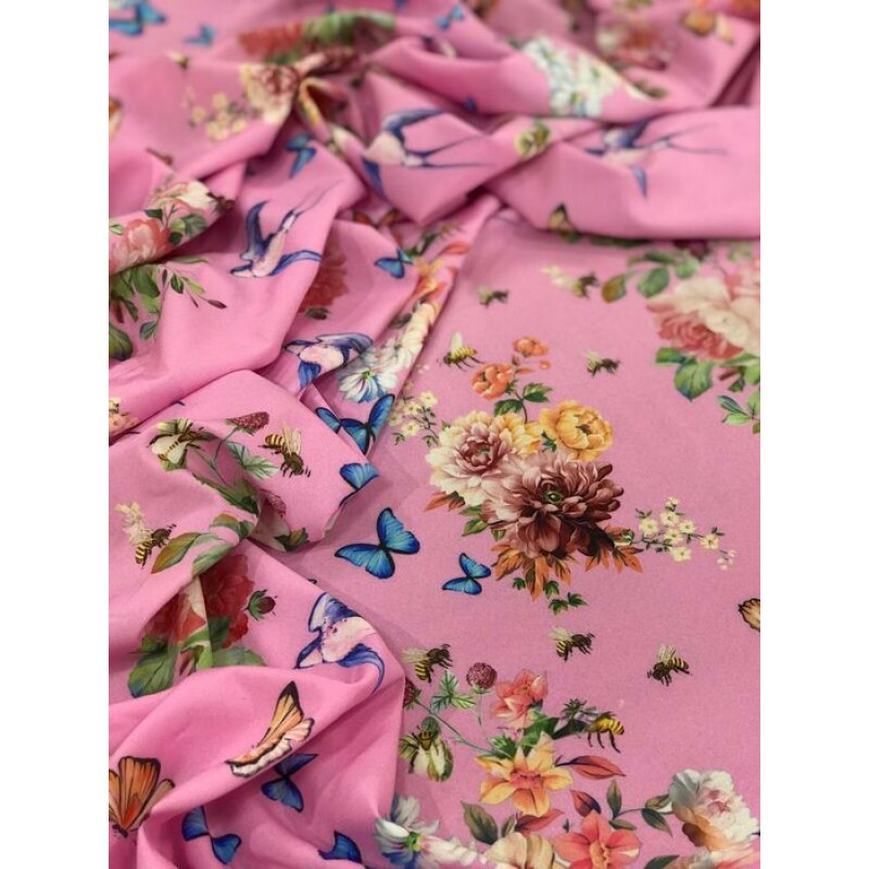 Viscose Rosa Floral