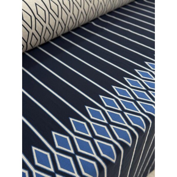 Jacquard Étnico Eco Double Azul 