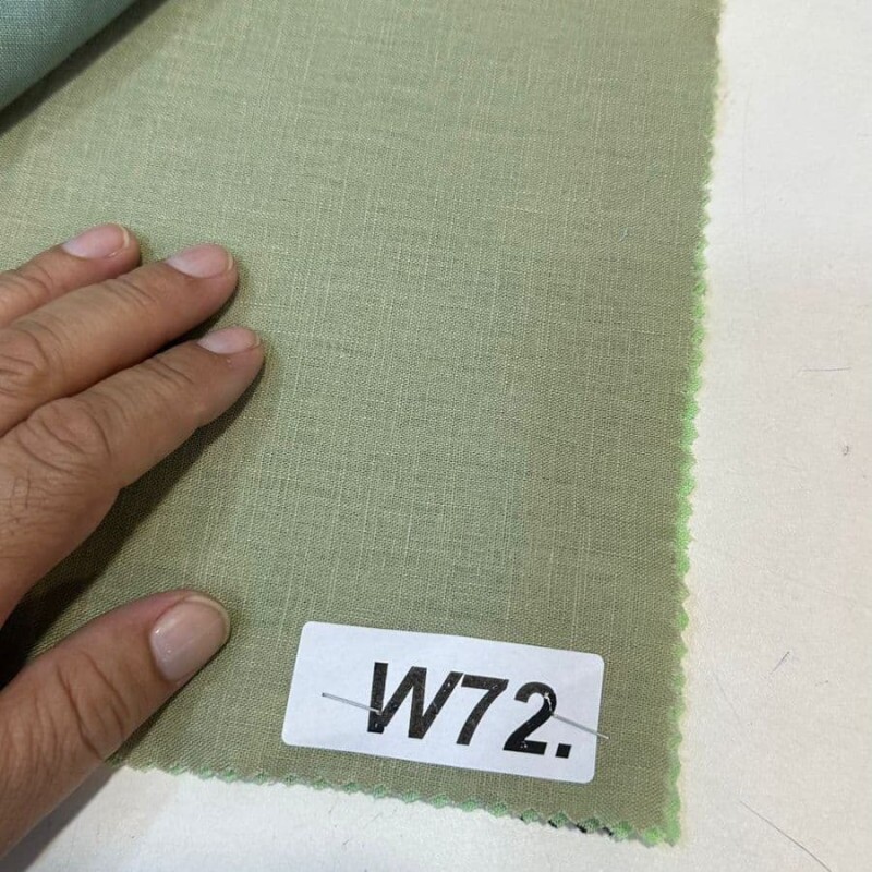 Cambraia de Linho Puro Verde Chá 