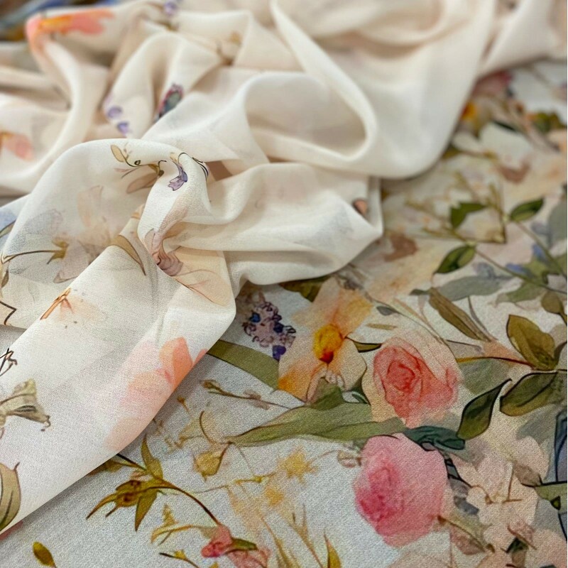 Crepe GGT Barrado Floral 