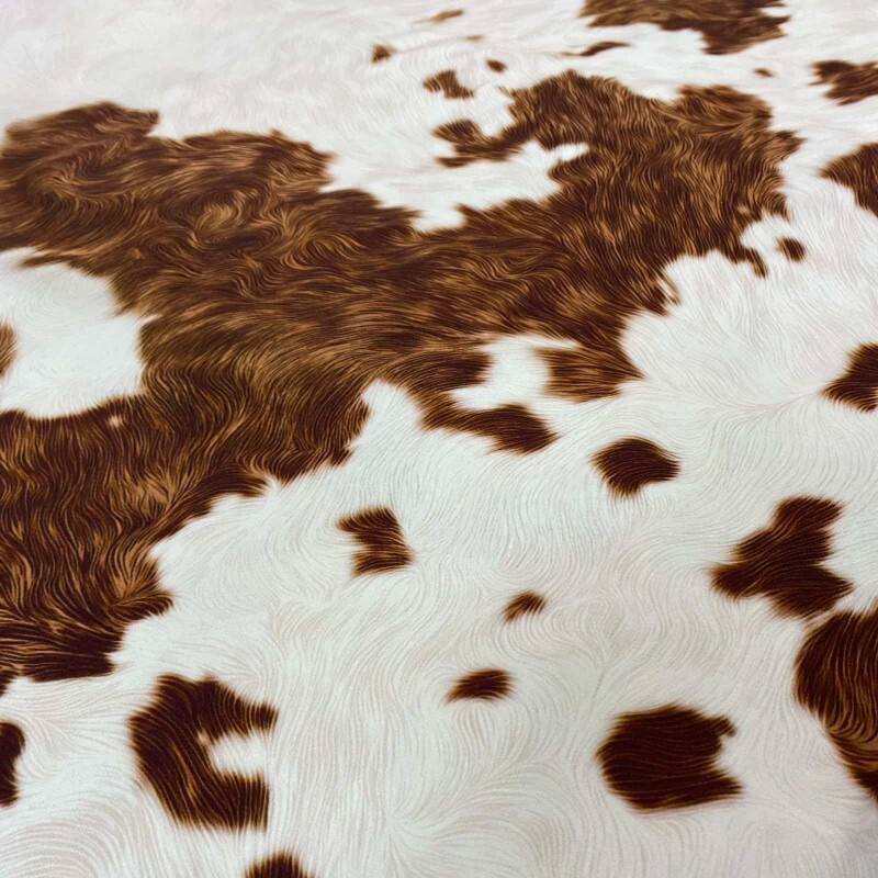 Cetim Gloss Animal Print Cow