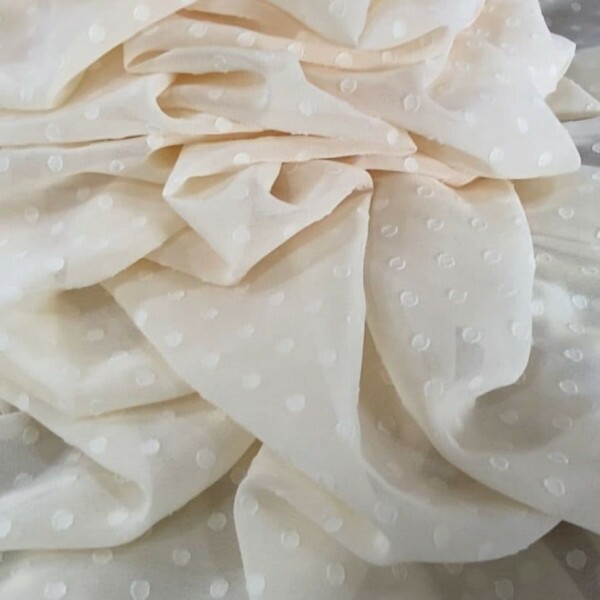 Musseline Floquinho Bege