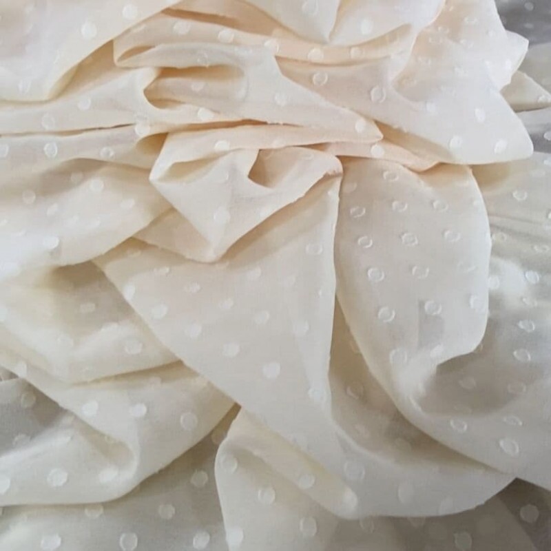 Musseline Floquinho Bege