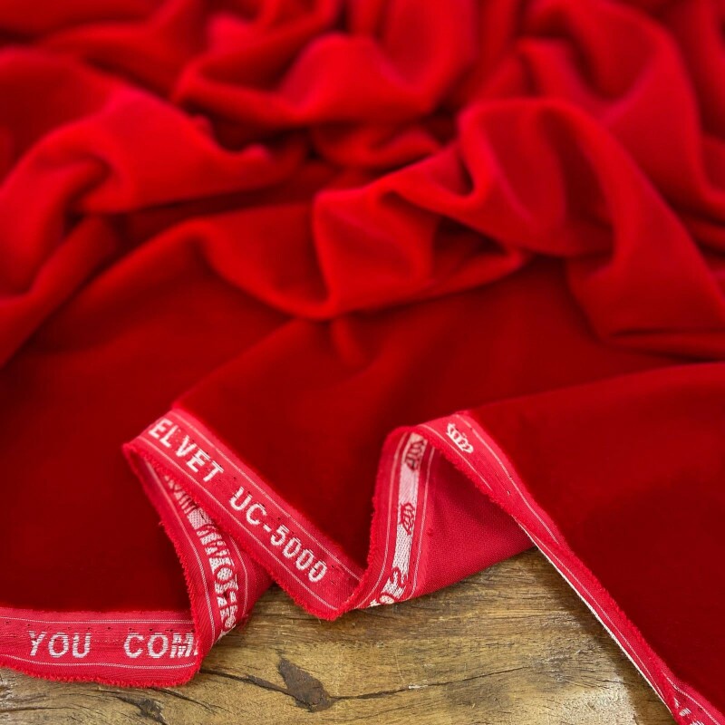 Veludo Alemão Vermelho