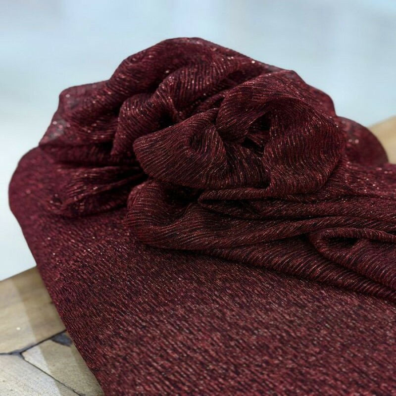 Malha Lurex Vermelho