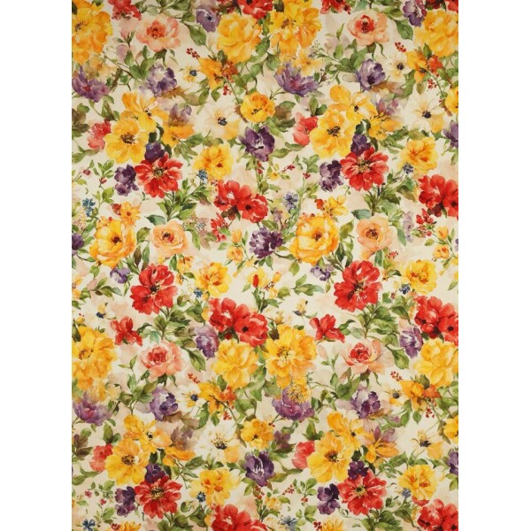 Musseline Toque de Seda Estampada