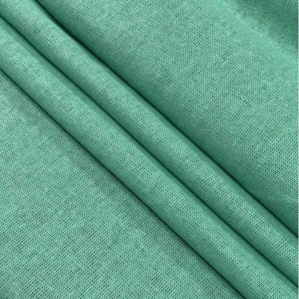 Linho Misto Liso Verde Água