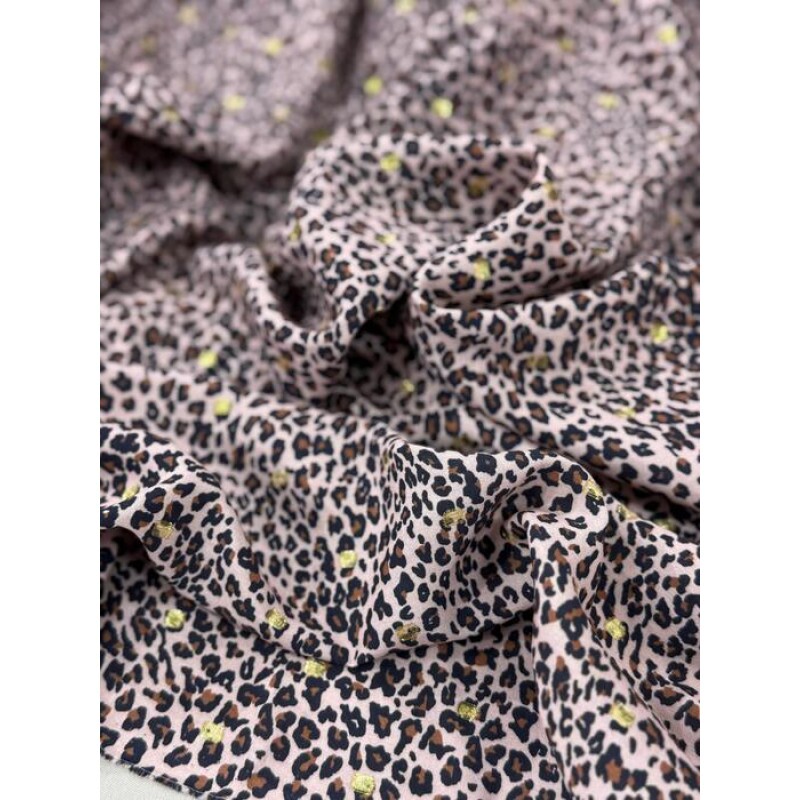 Viscose Foil Animal Print