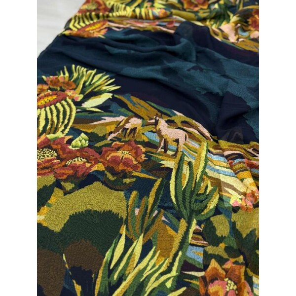Georgette De Viscose Cactos