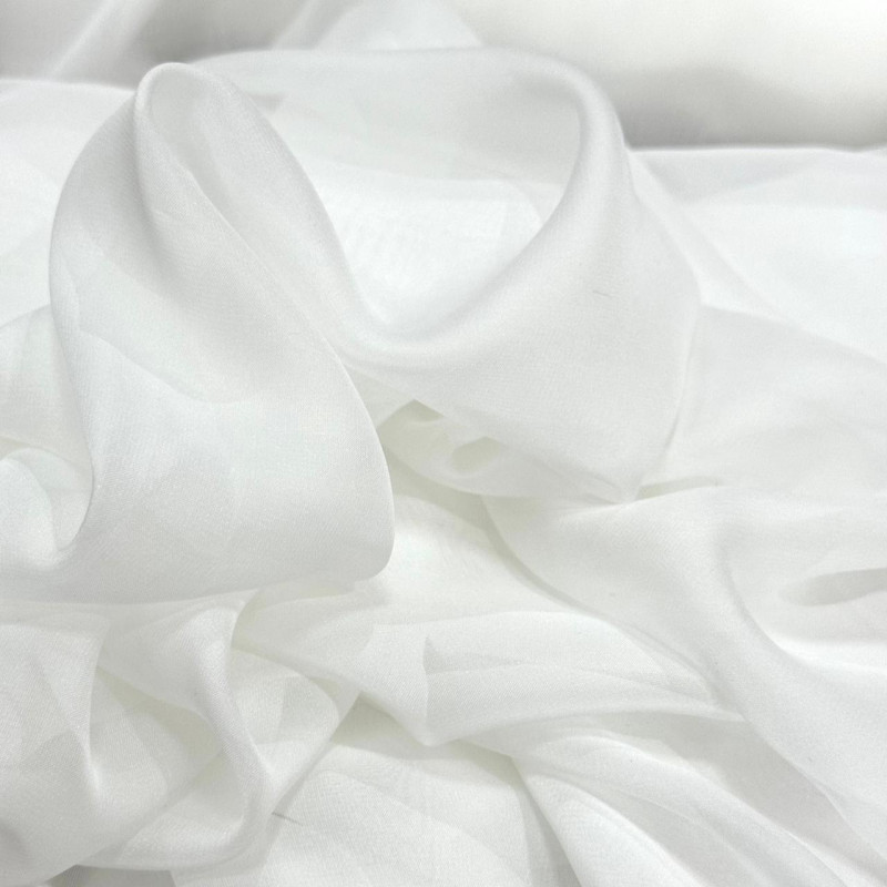 Organdy Toque de Seda Off white
