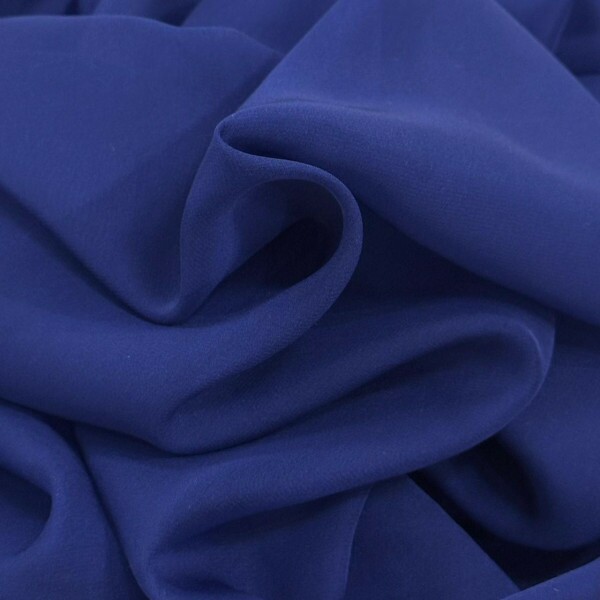 Organdy Toque de Seda Azul Marinho