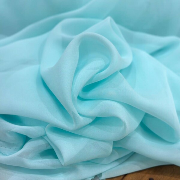 Organdy Toque de Seda Azul Serenity