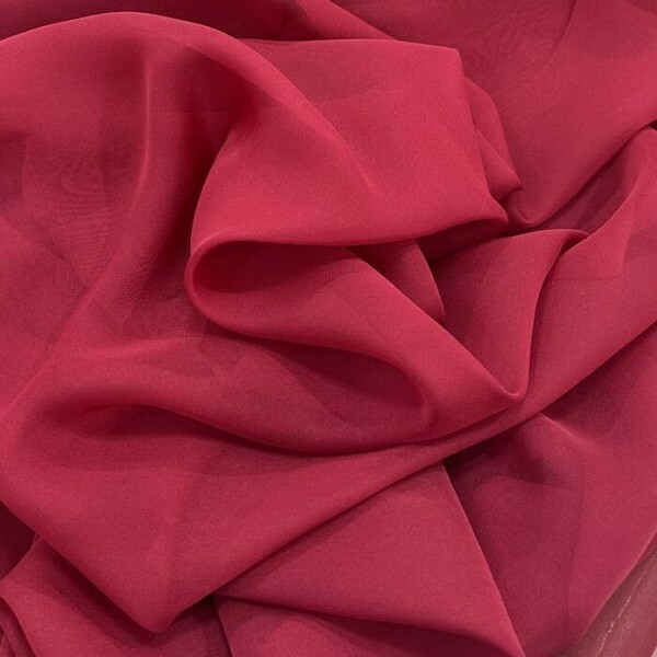 Organdy Toque de Seda Marsala