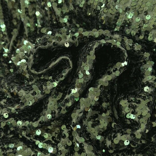 Paetê em Malha Verde