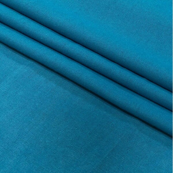 Linho Misto Liso Azul
