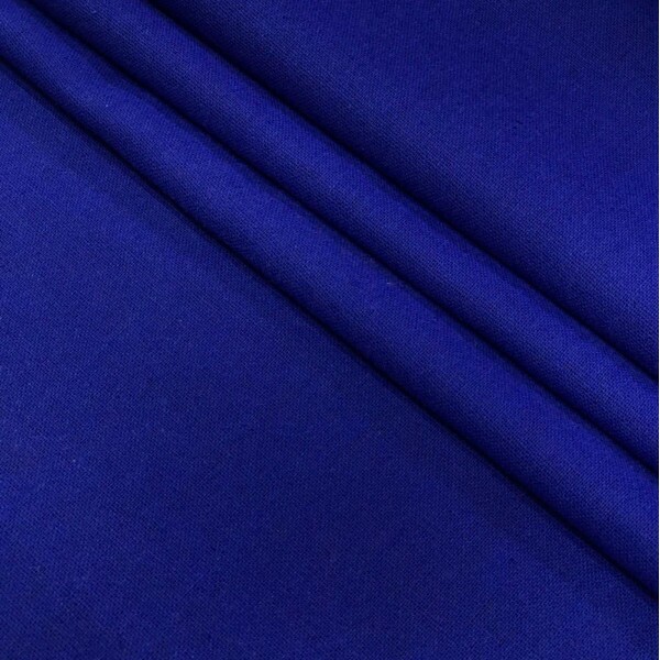 Linho Misto Liso Azul Bic