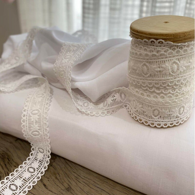 Entremeio Off White Trabalhado  - 13256