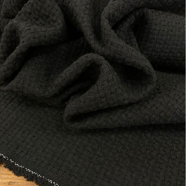Tweed Indiano Mônaco Preto
