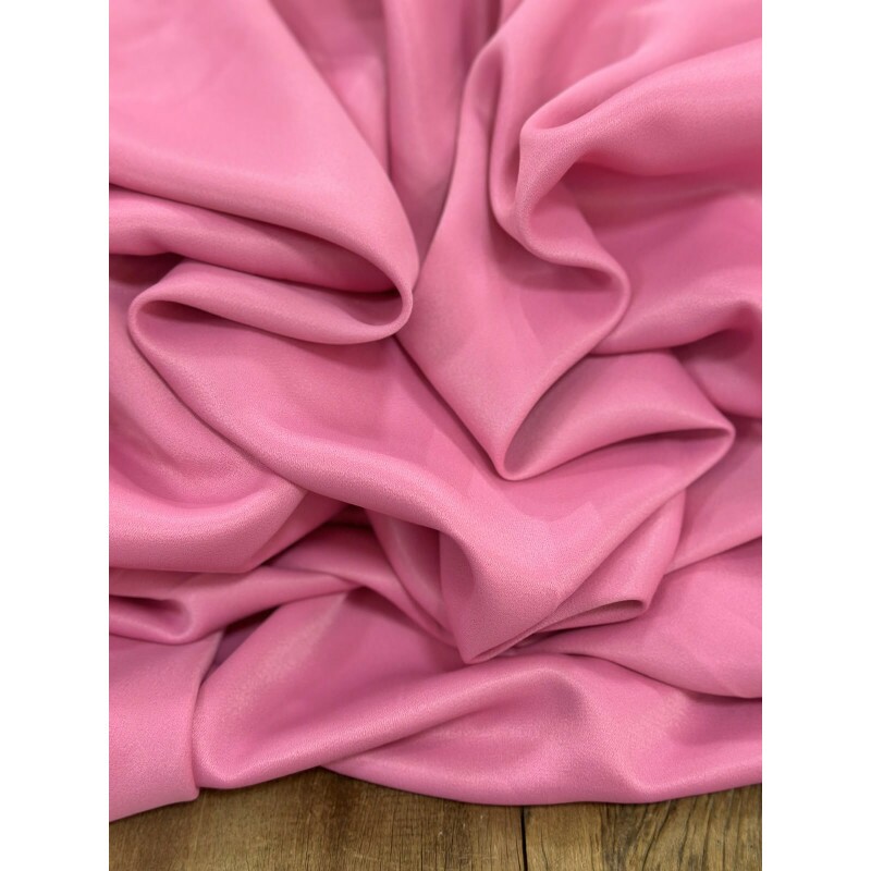 Crepe Patou de Acetato Rosa Crepe Patou de Acetato Rosa