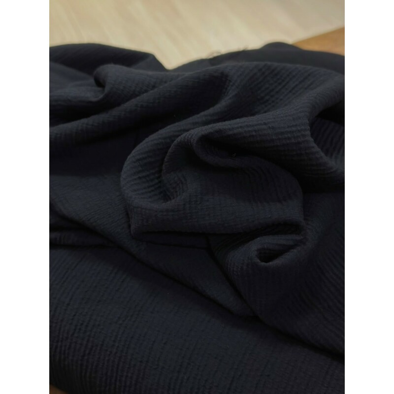 Pleated Naturale Dublado Preto
