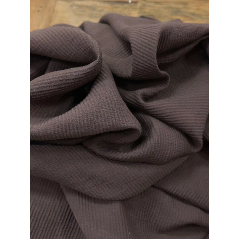 Pleated Naturale Dublado Marrom