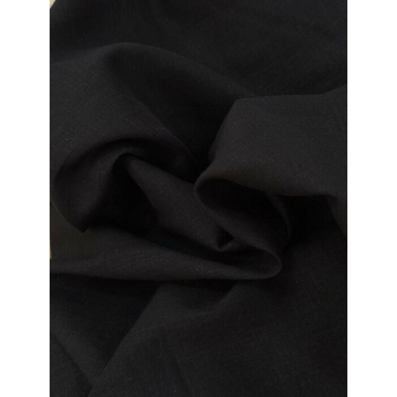 Cambraia de Linho Milão Preto 