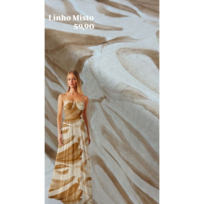 Linho Misto Aquarelado 