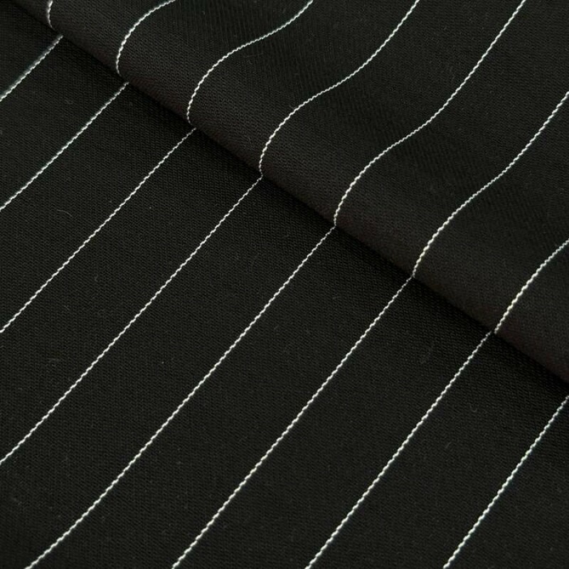 Tencel Risca De Giz Preto
