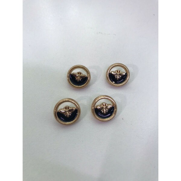 Botão Bee Dourado P - 13718