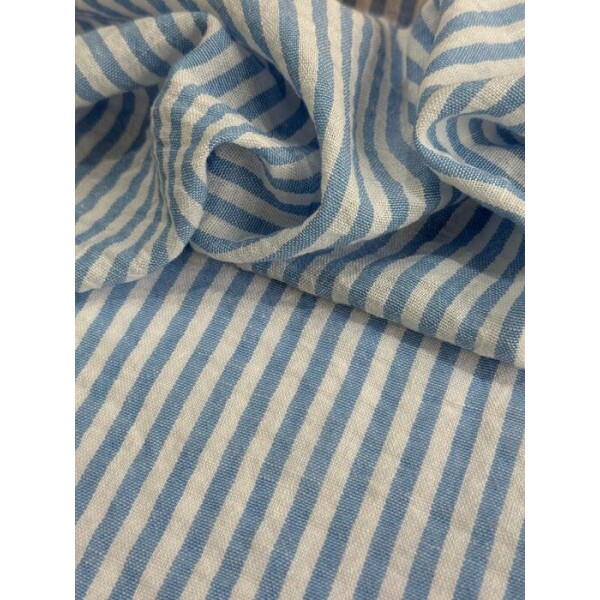 Cambraia de Linho Santorini Baby Blue