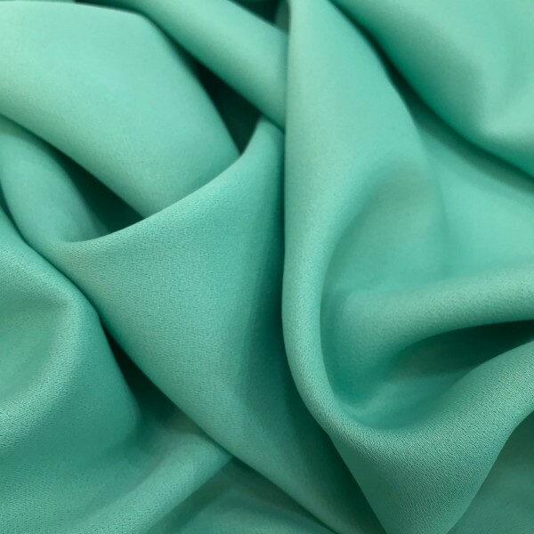 Crepe Patou de Acetato Verde Tiffany