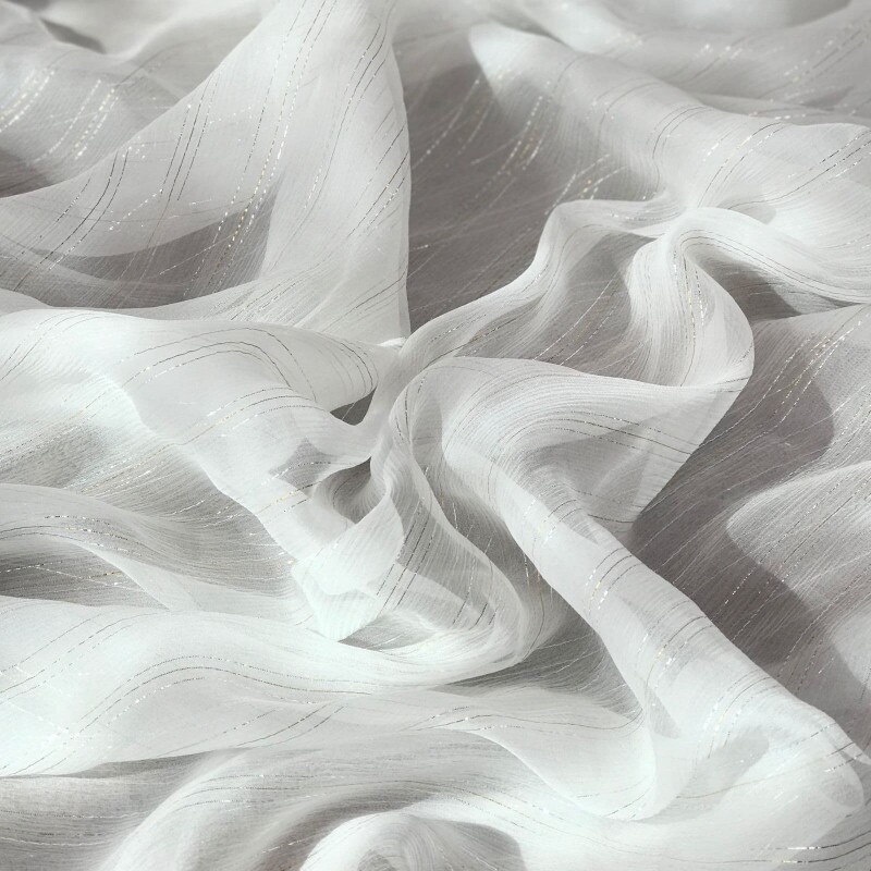 Chiffon Filetado Off White Chiffon Filetado Off White