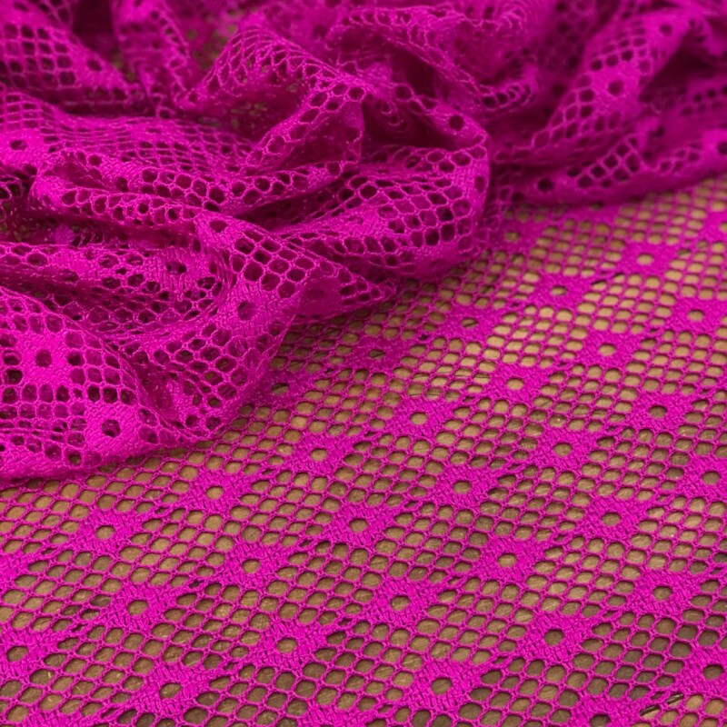 Tela Crochet Ferreti Pink 