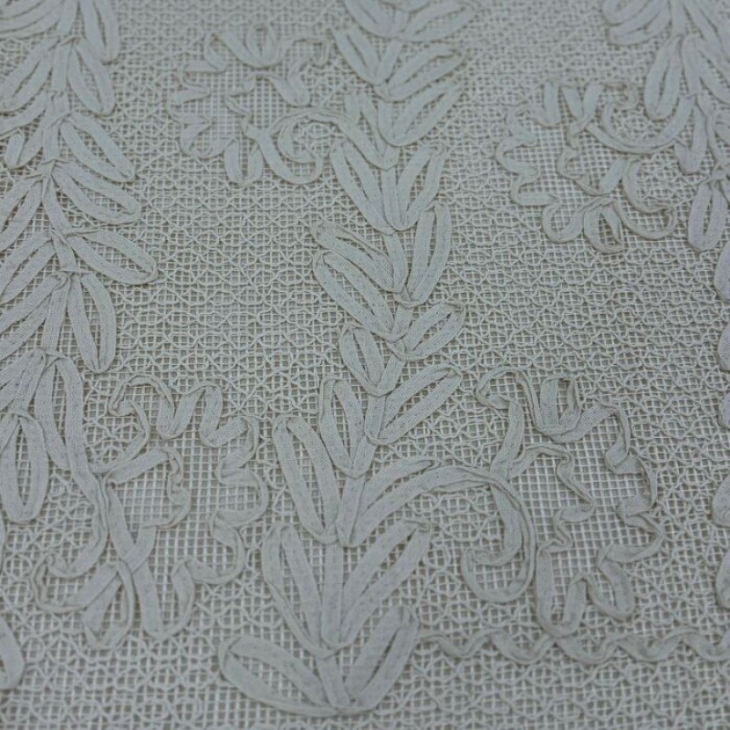 Tela Bordada de Algodão  Tela Bordada de Algodão