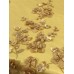 Tule Floral 3D Dourado