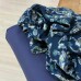 Devorê de Viscose Fundo Azul