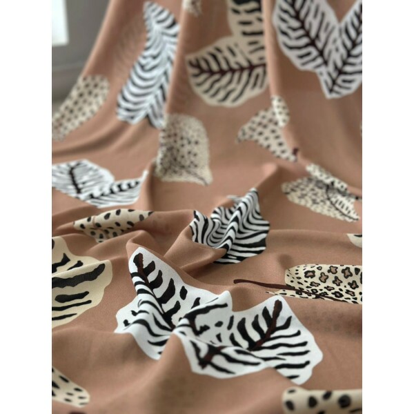 Crepe de Viscose Folhagens Crepe de Viscose Folhagens