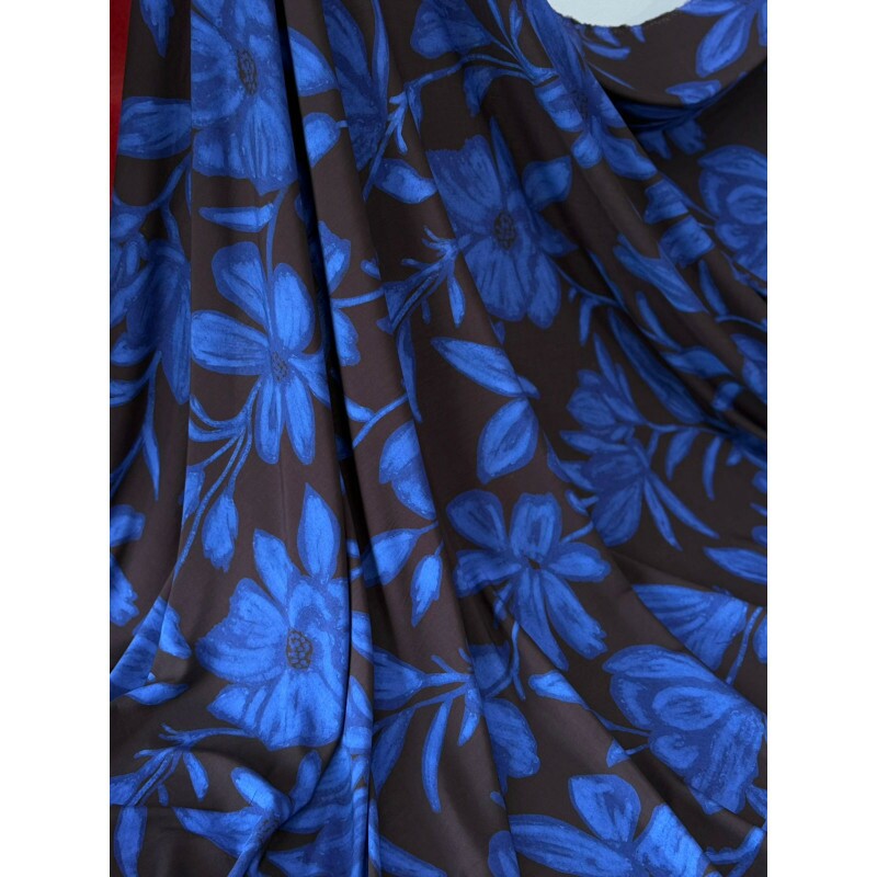Viscose Floral Azul Viscose Floral Azul