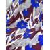 Crepe de Viscose Italiana Flores Azuis