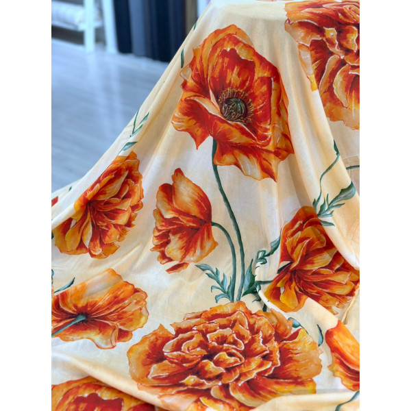 Viscose Italiana Flores Grandes Viscose Italiana Flores Grandes