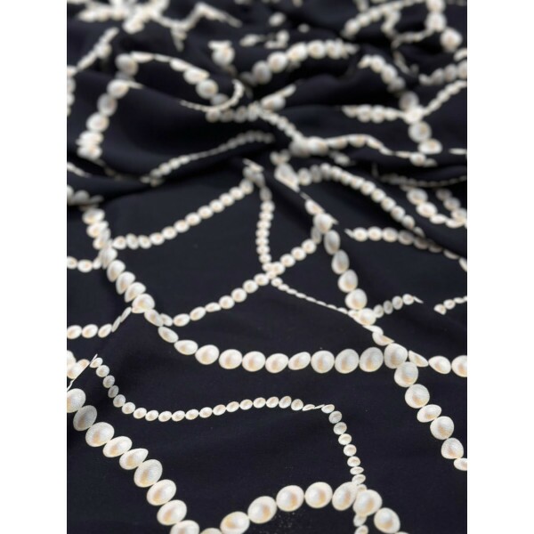 Crepe de Viscose de Pérolas Crepe de Viscose de Pérolas