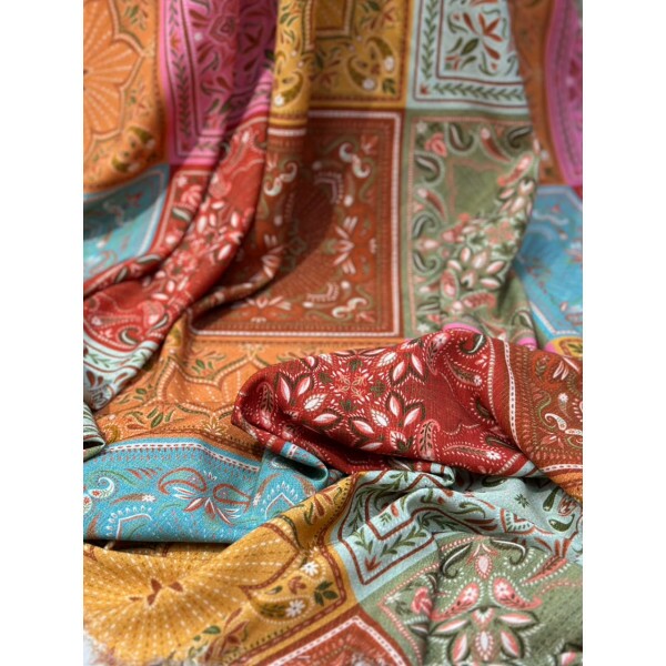 Viscose com Lurex Estampada
